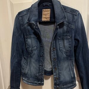 Guess Women's Faded Blue Denim Jacket
